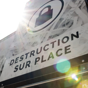 destruction sur place